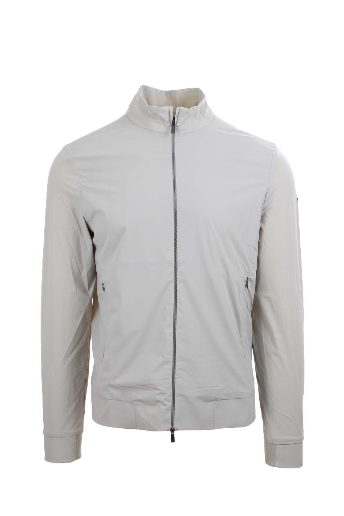 Giubbino Bomber full zip in tessuto tecnico 