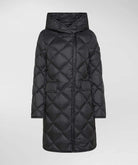 Piumino lungo donna con trapunta a rombi Peuterey Proxie 
