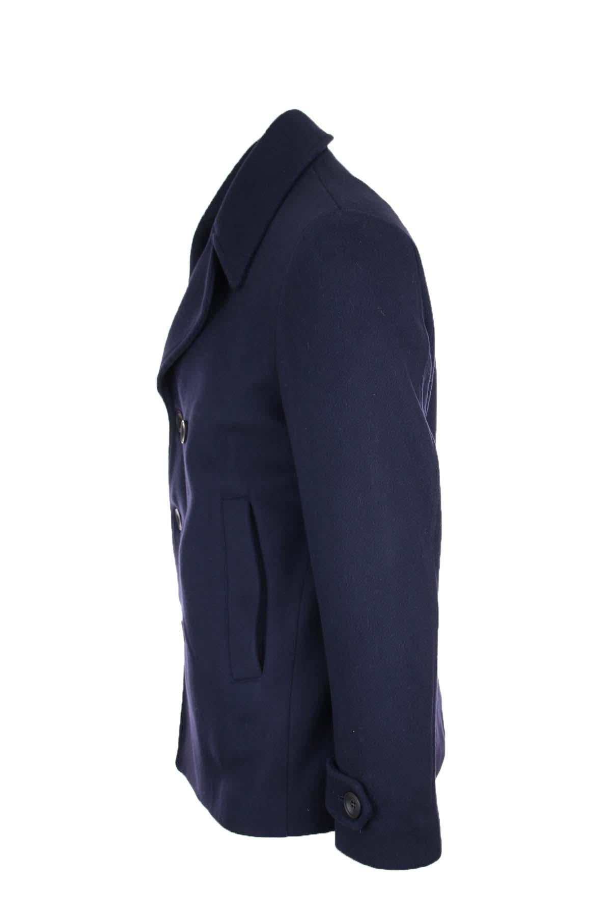 Giacca Peacoat doppiopetto in lana. 