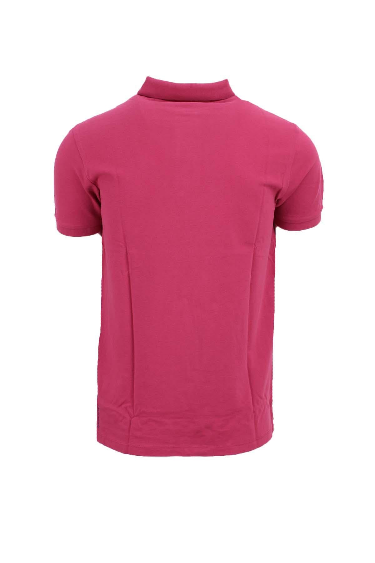 Polo mezza manica tinta unita con logo 