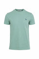 Men's pique cotton T-shirt with logo