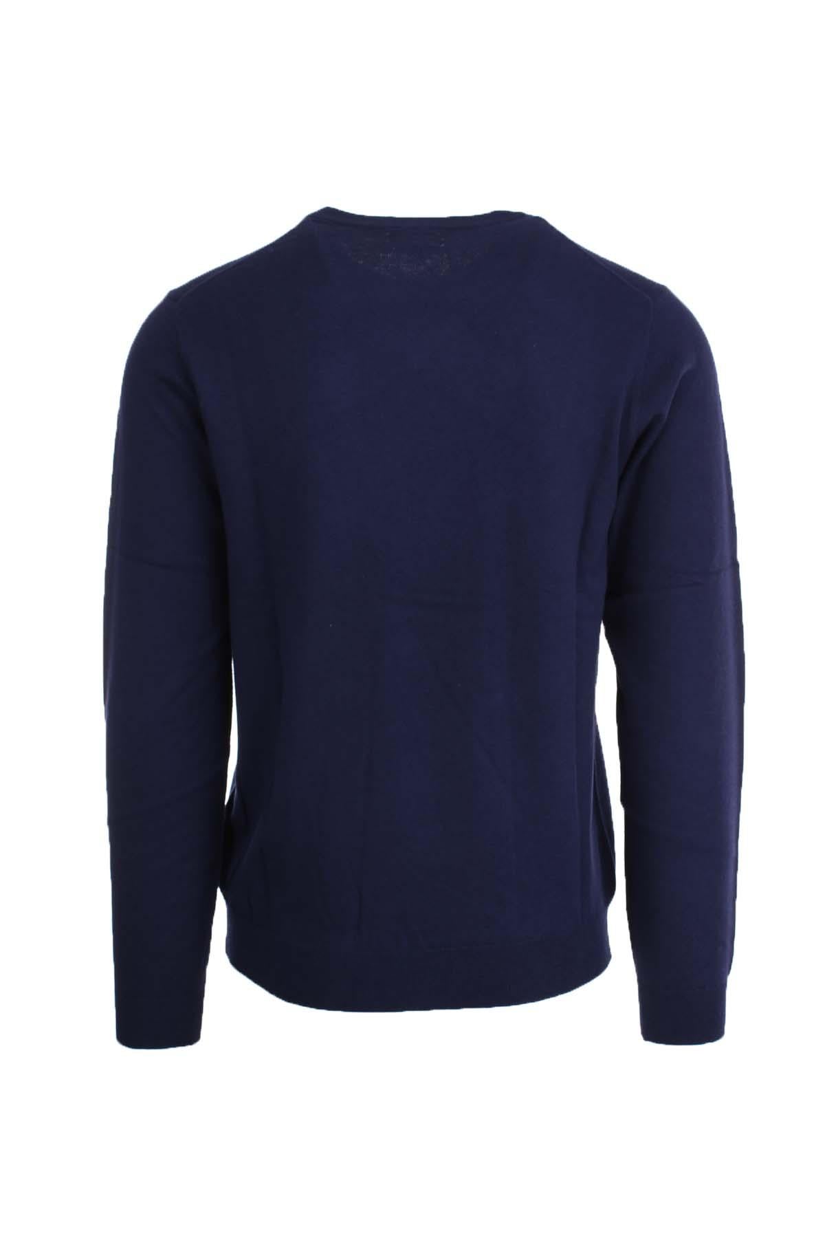 Maglia girocollo in lana e cotone 