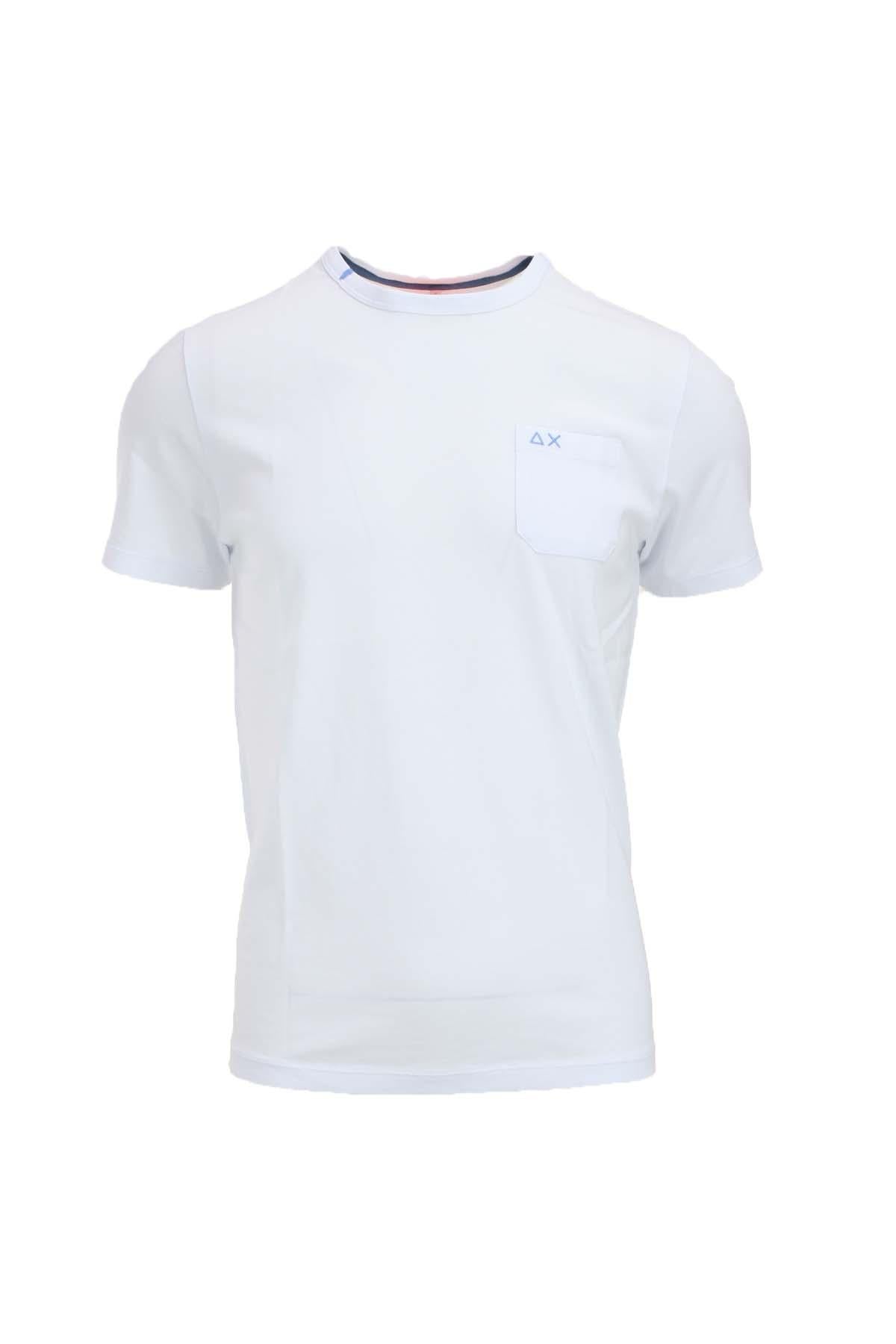 T-shirt in cotone con taschino 