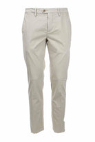 Pantalone chino in raso di cotone stretch 