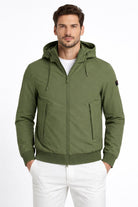 Giubbino Uomo Nylon Stretch Cappuccio 