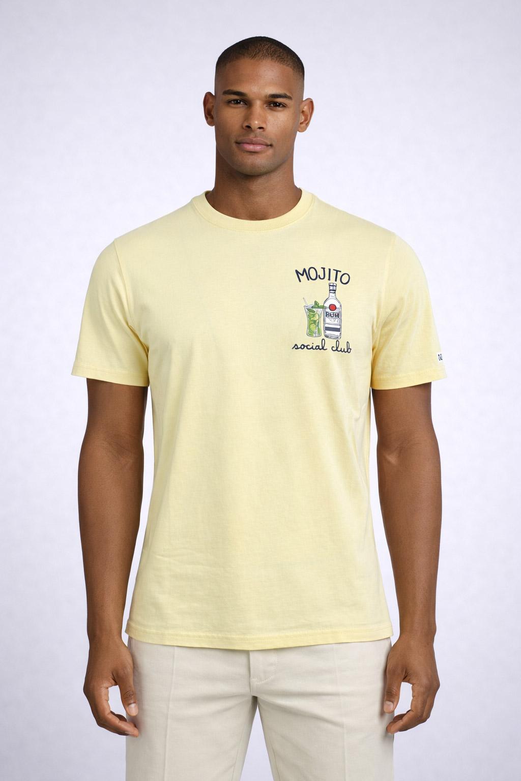 T-shirt uomo ricamo Mojito Social Club in cotone 