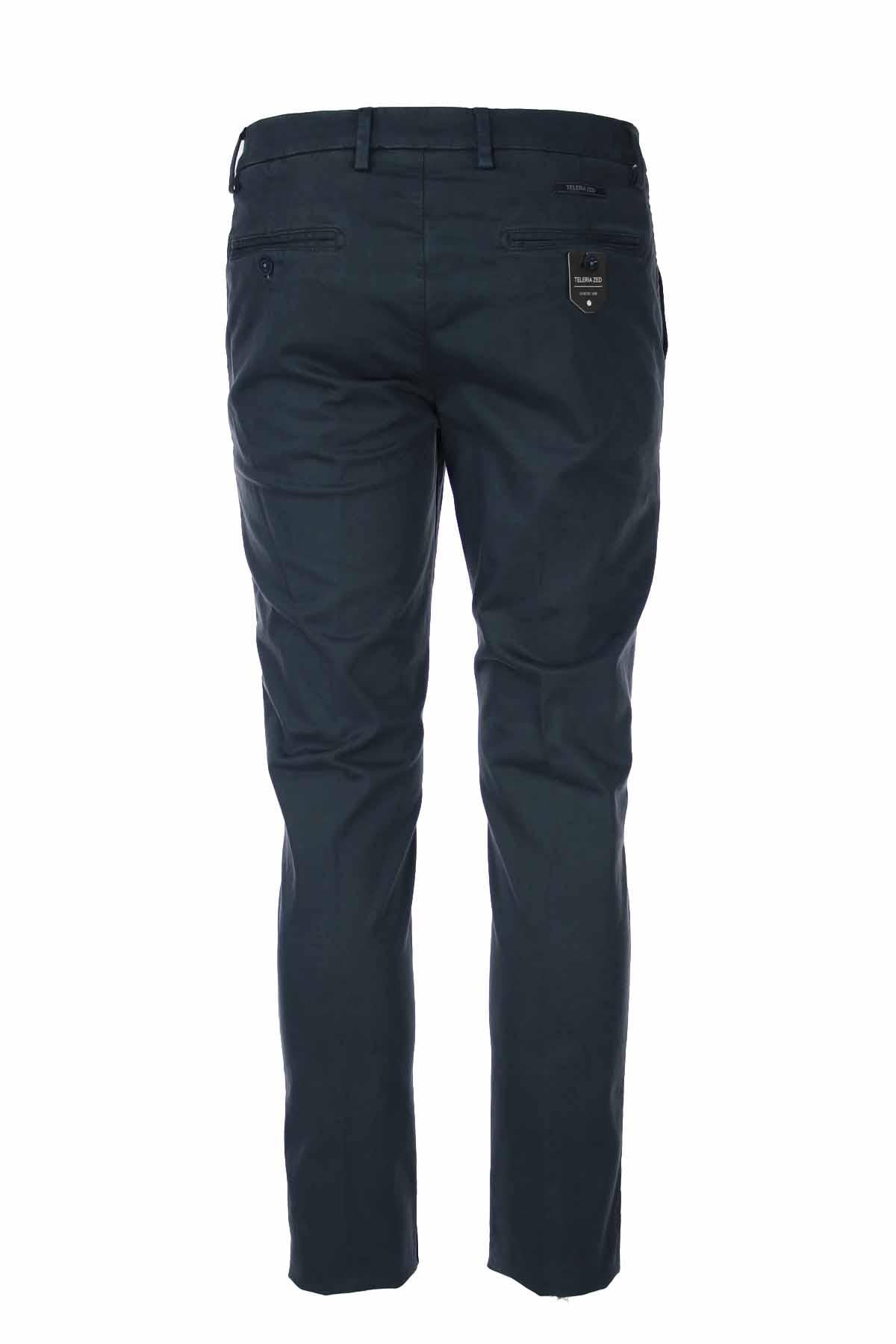 Pantalone chino in raso di cotone stretch 