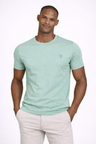 T-Shirt Uomo Cotone con logo ricamato 