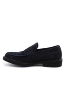 Mocassini in camoscio con suola in gomma 