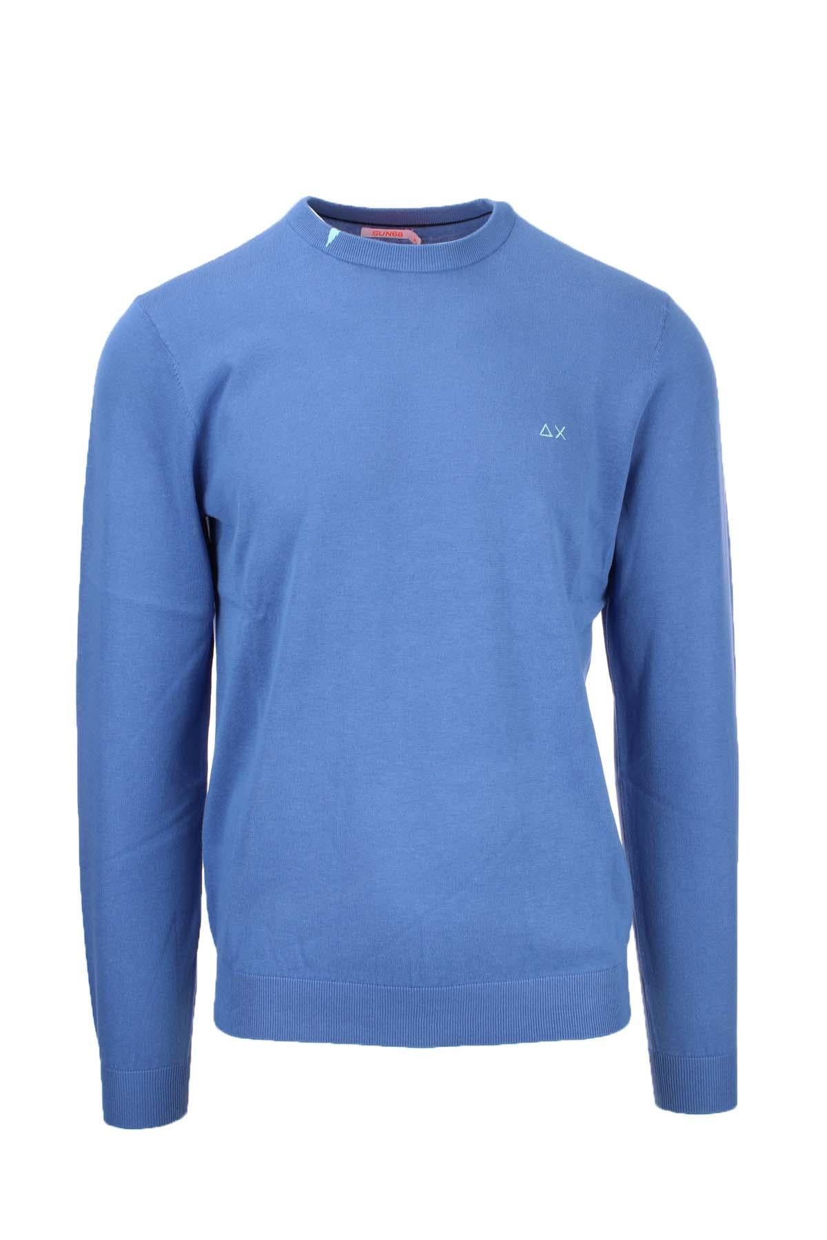 Maglia pullover girocollo in filo di cotone 
