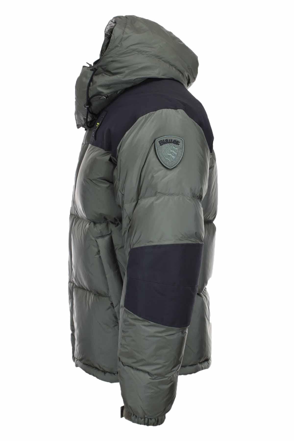Piumino oversize bicolore 