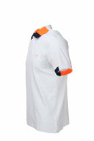 Polo mezza manica piquet cotone profili fluo 