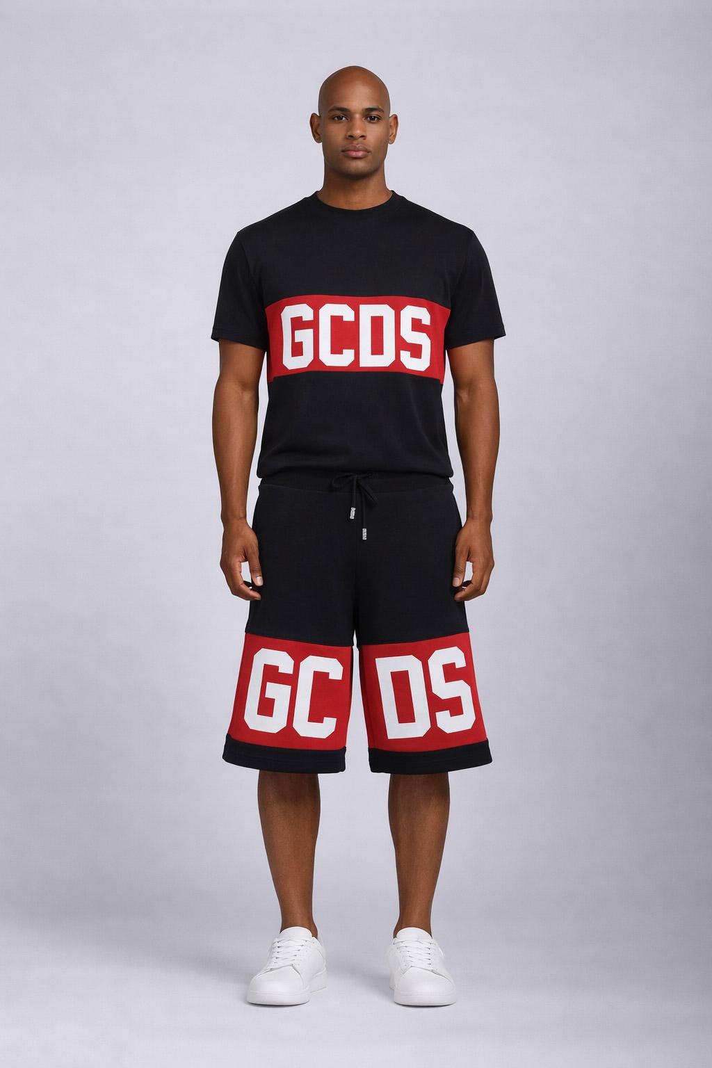 Bermuda Uomo in Felpa con Banda Logata 