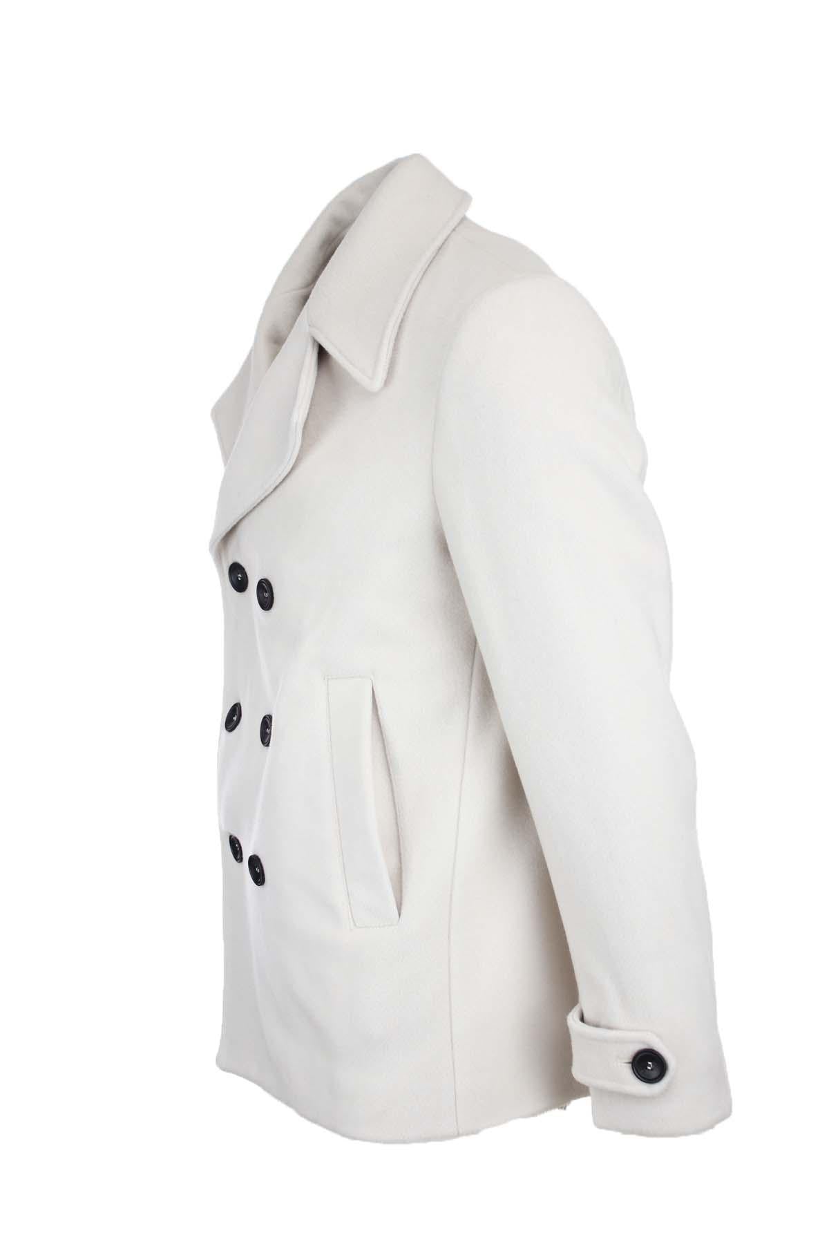 Giacca Peacoat doppiopetto in lana. 