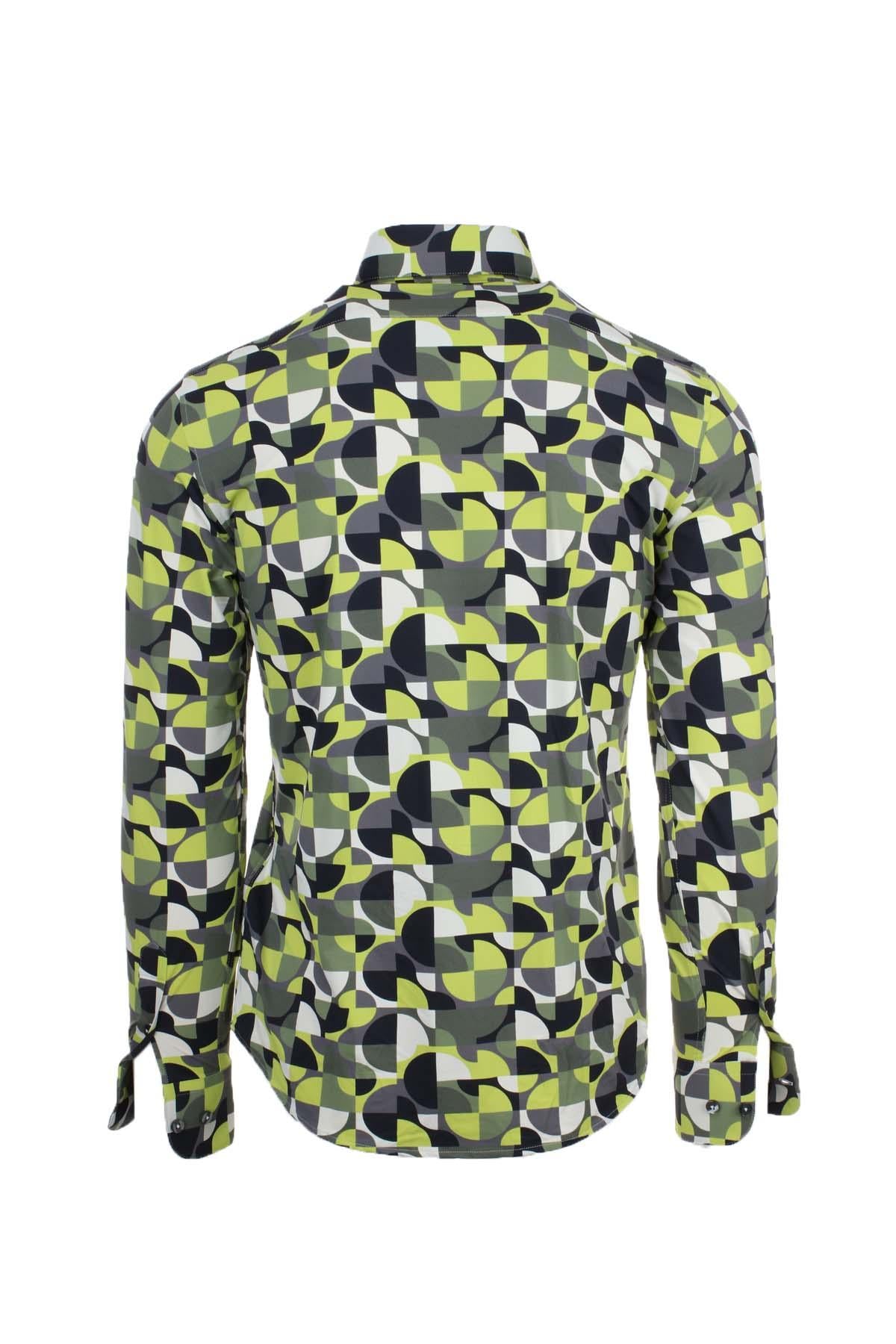 Camicia in tessuto tecnico fantasia 
