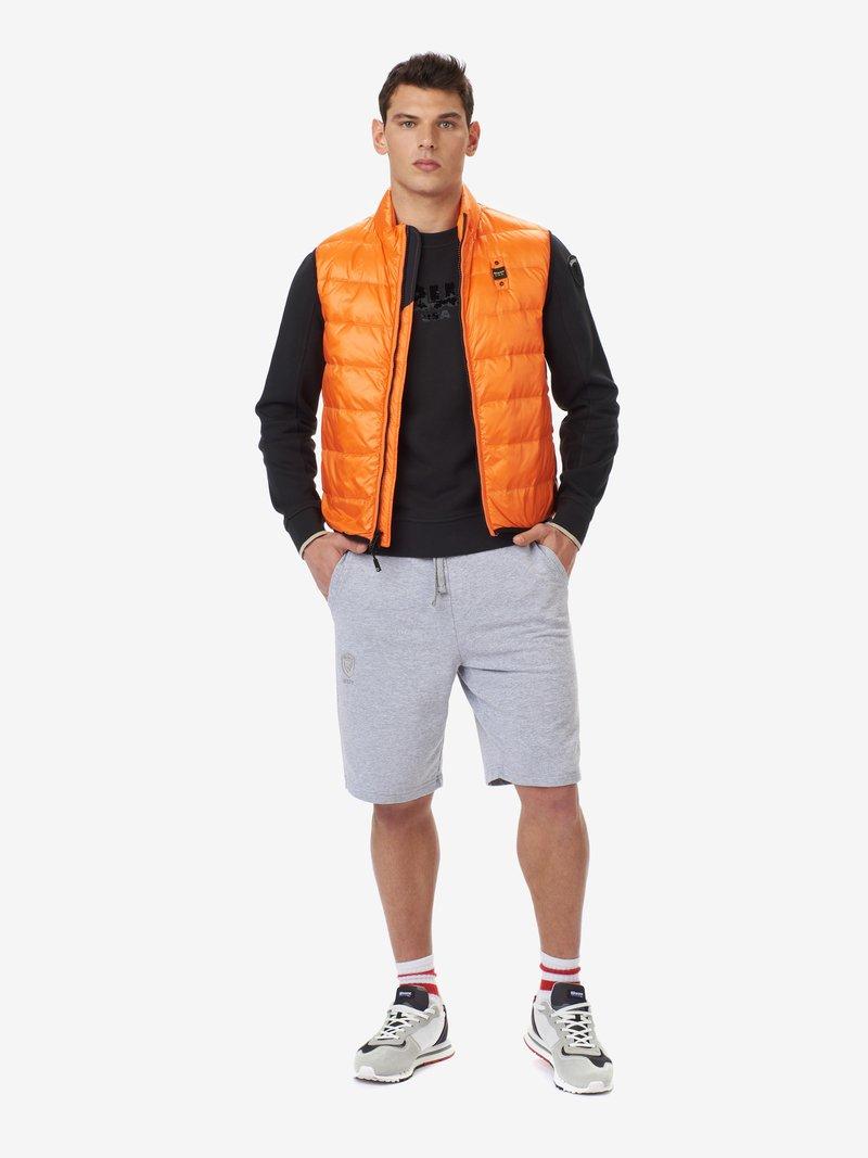 Gilet smanicato impunture orizzontali 