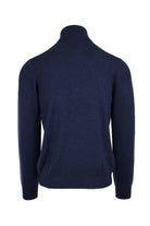 Lupetto zip in lana e cachemire 