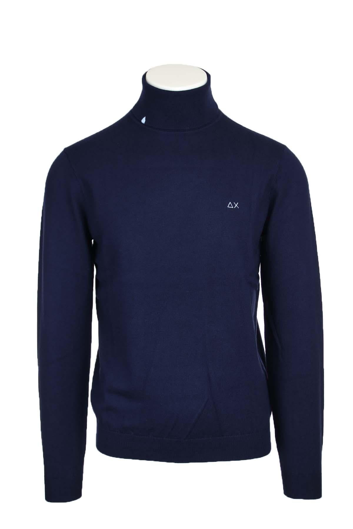 Maglia dolcevita in lana e cotone 