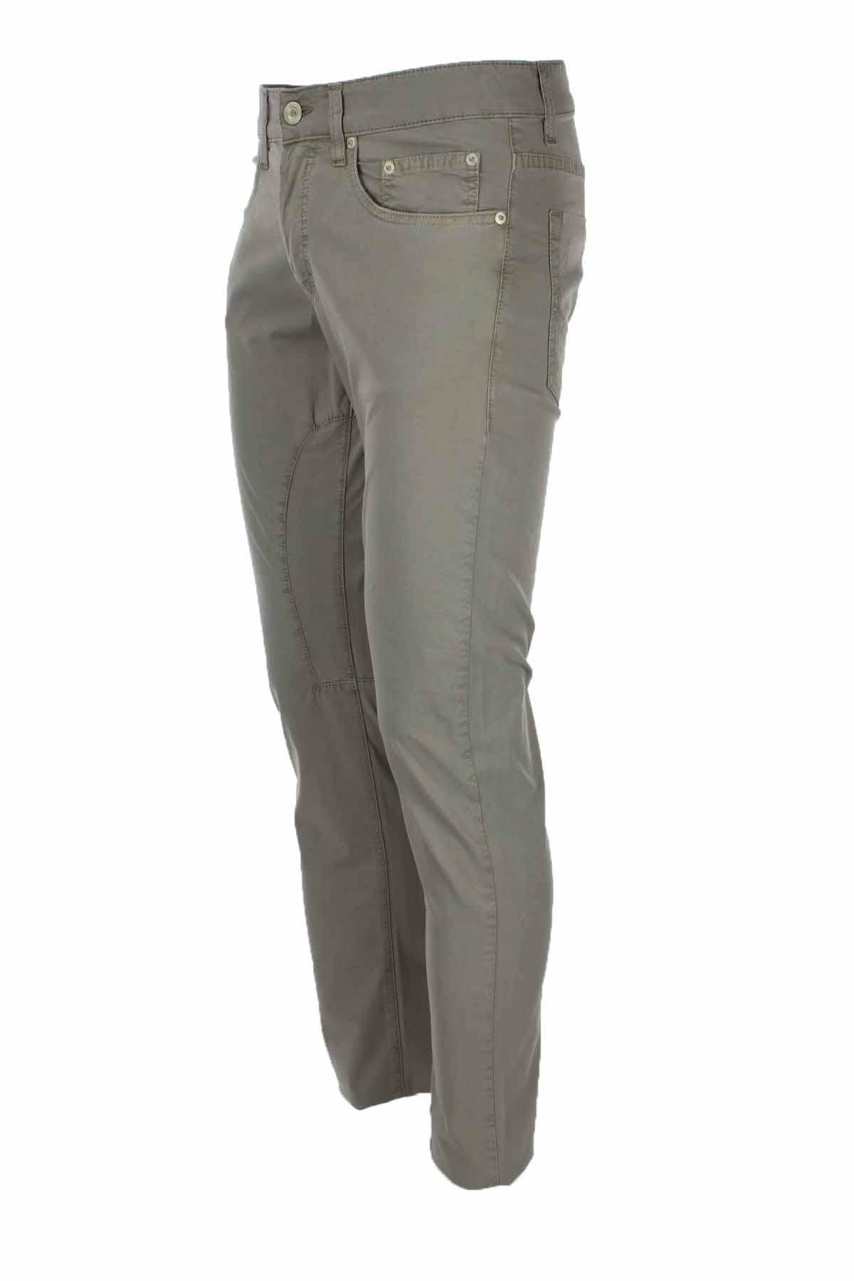 Pantalone in cotone con toppa 