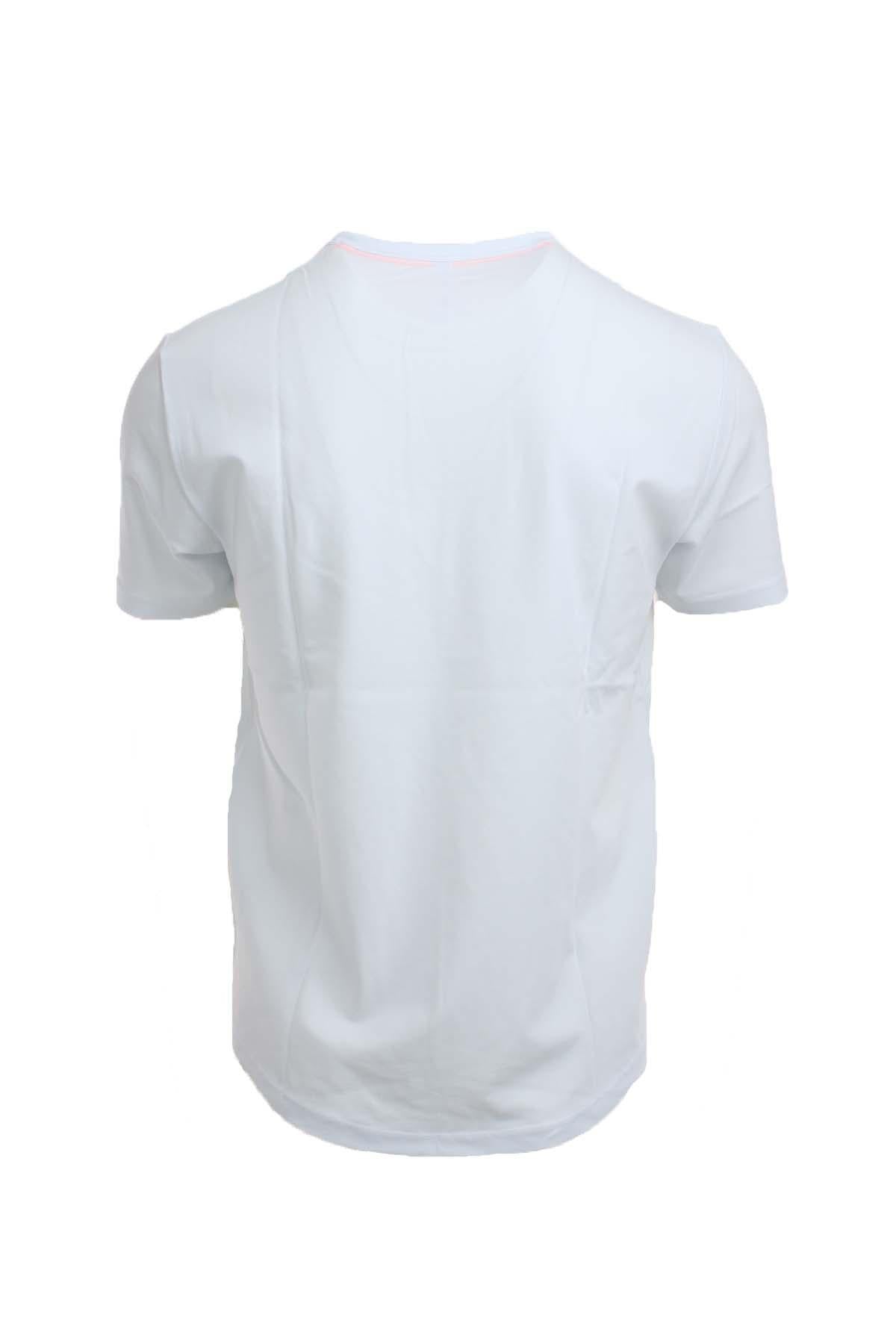 T-Shirt in cotone piquet dettagli fluo 