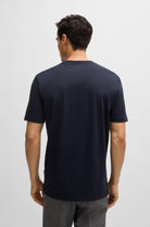 T-shirt mezza manica in cotone con logo Boss 