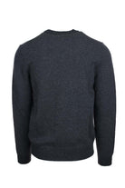 Maglia girocollo in lana e cotone. 