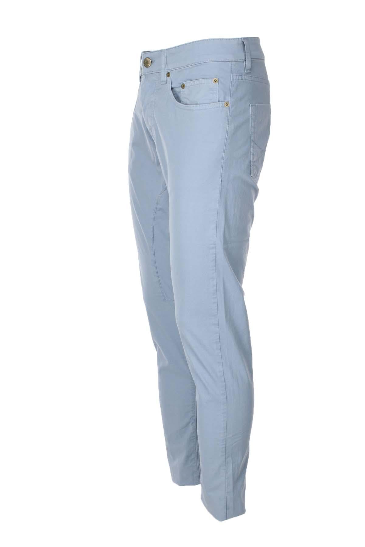 Pantalone 5 tasche in raso di cotone 