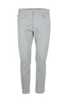 Pantalone 5 tasche in cotone leggero con toppe 