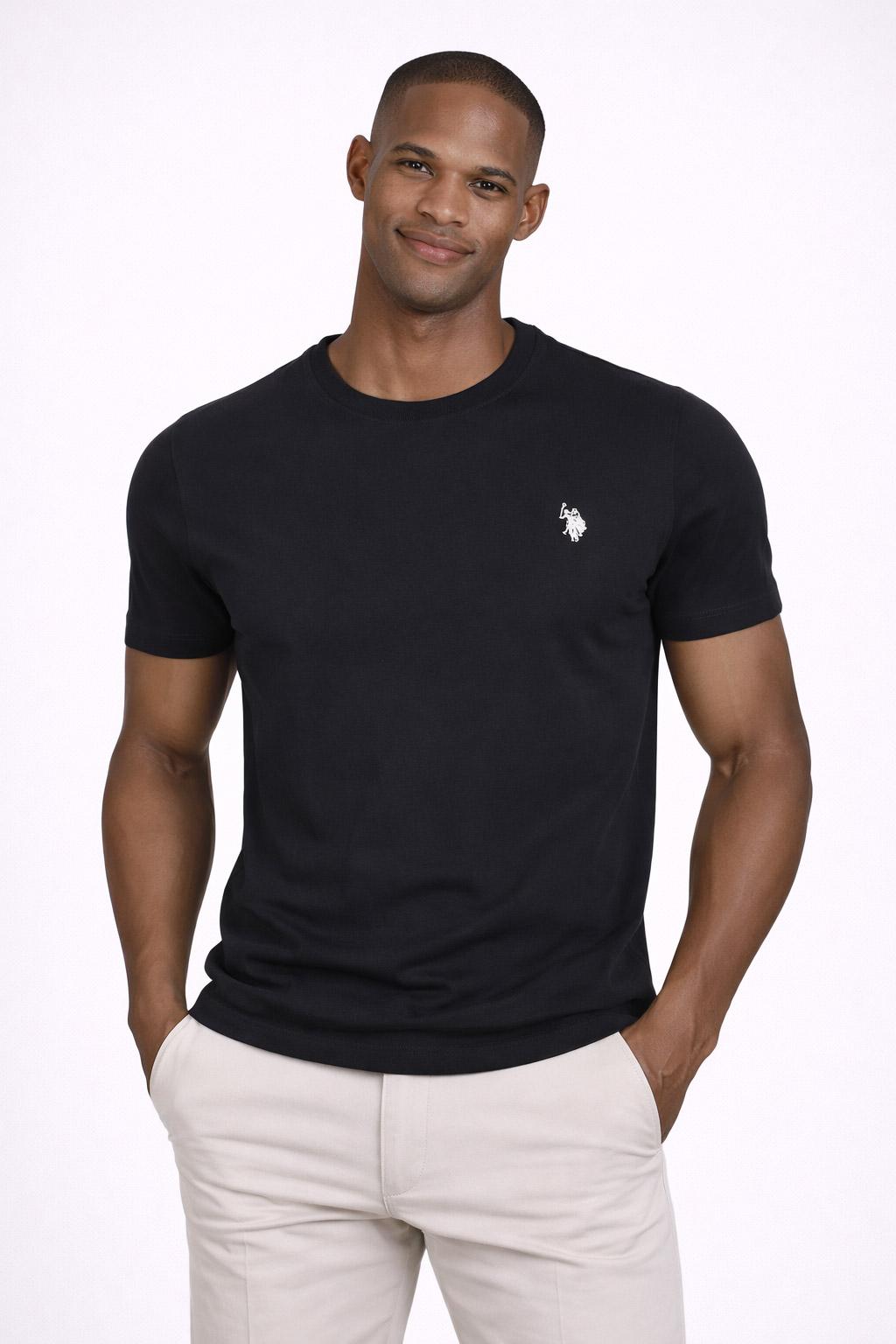 T-Shirt Uomo Cotone con logo ricamato 