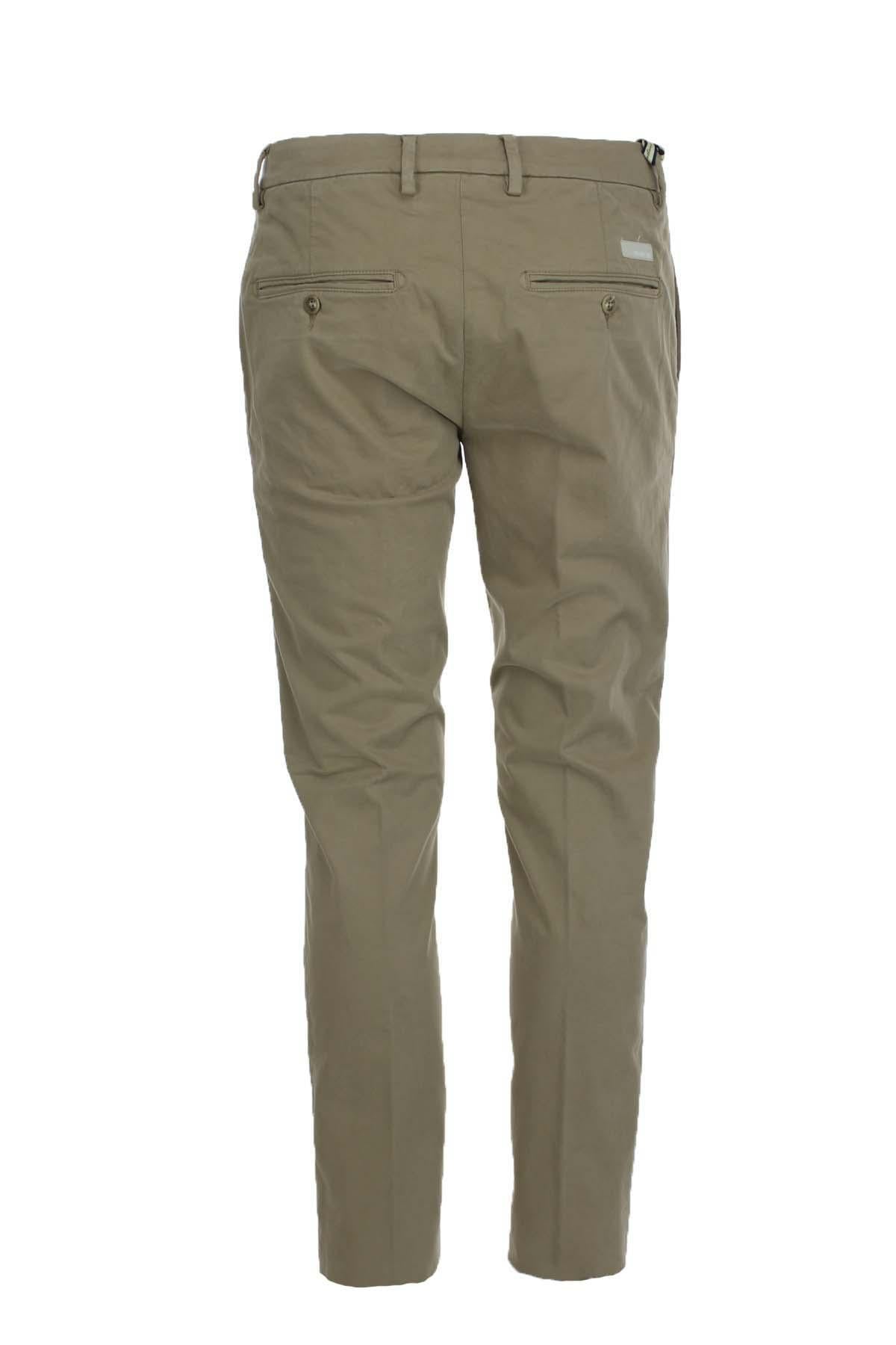 Pantalone chino in raso di cotone stretch 