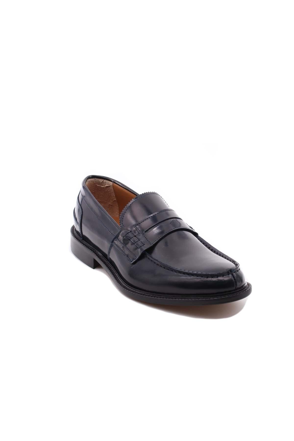 Mocassini College con suola in cuoio 