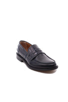 Mocassini College con suola in cuoio 