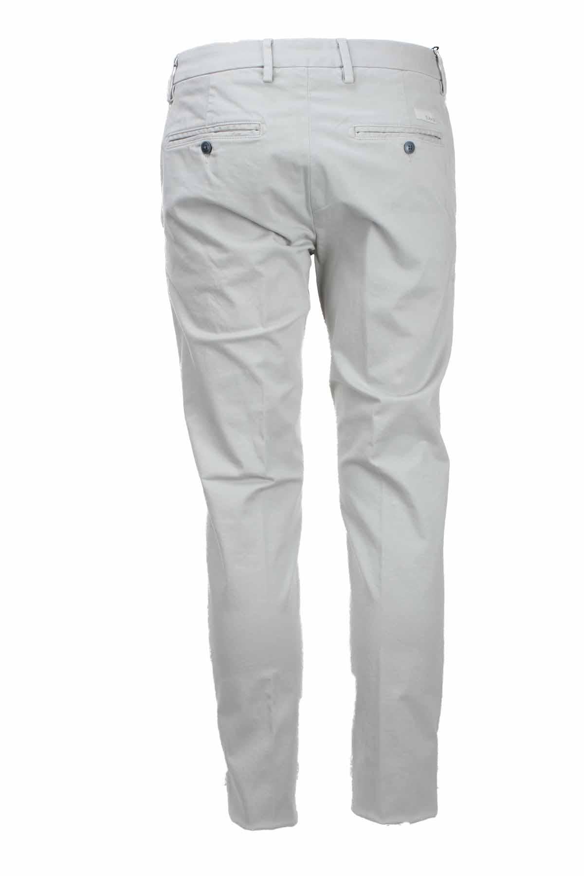 Pantalone chino in raso di cotone stretch 