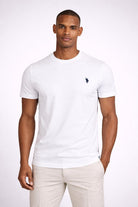 T-shirt uomo in cotone piquet con logo 