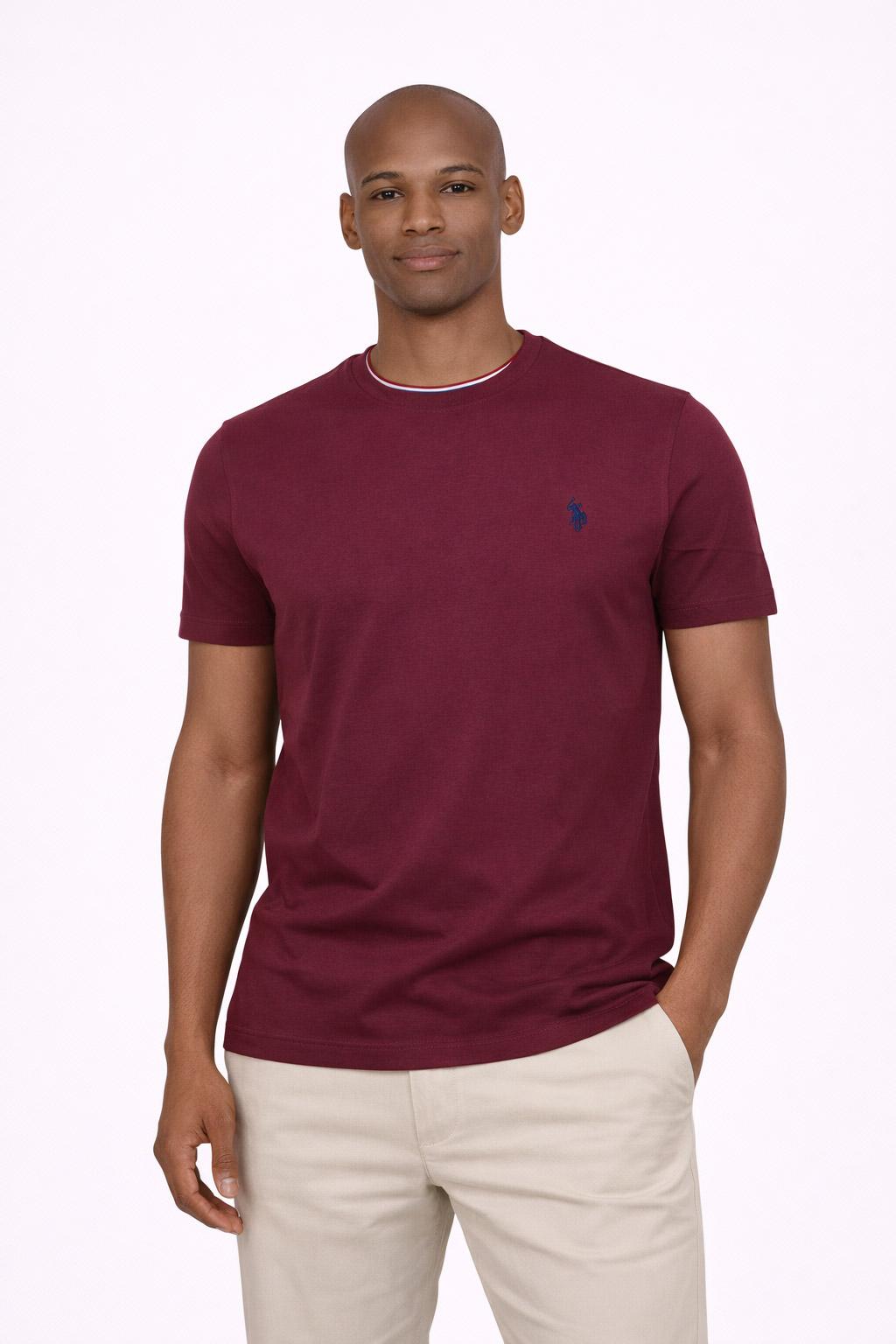 T-Shirt Uomo Cotone con logo ricamato 