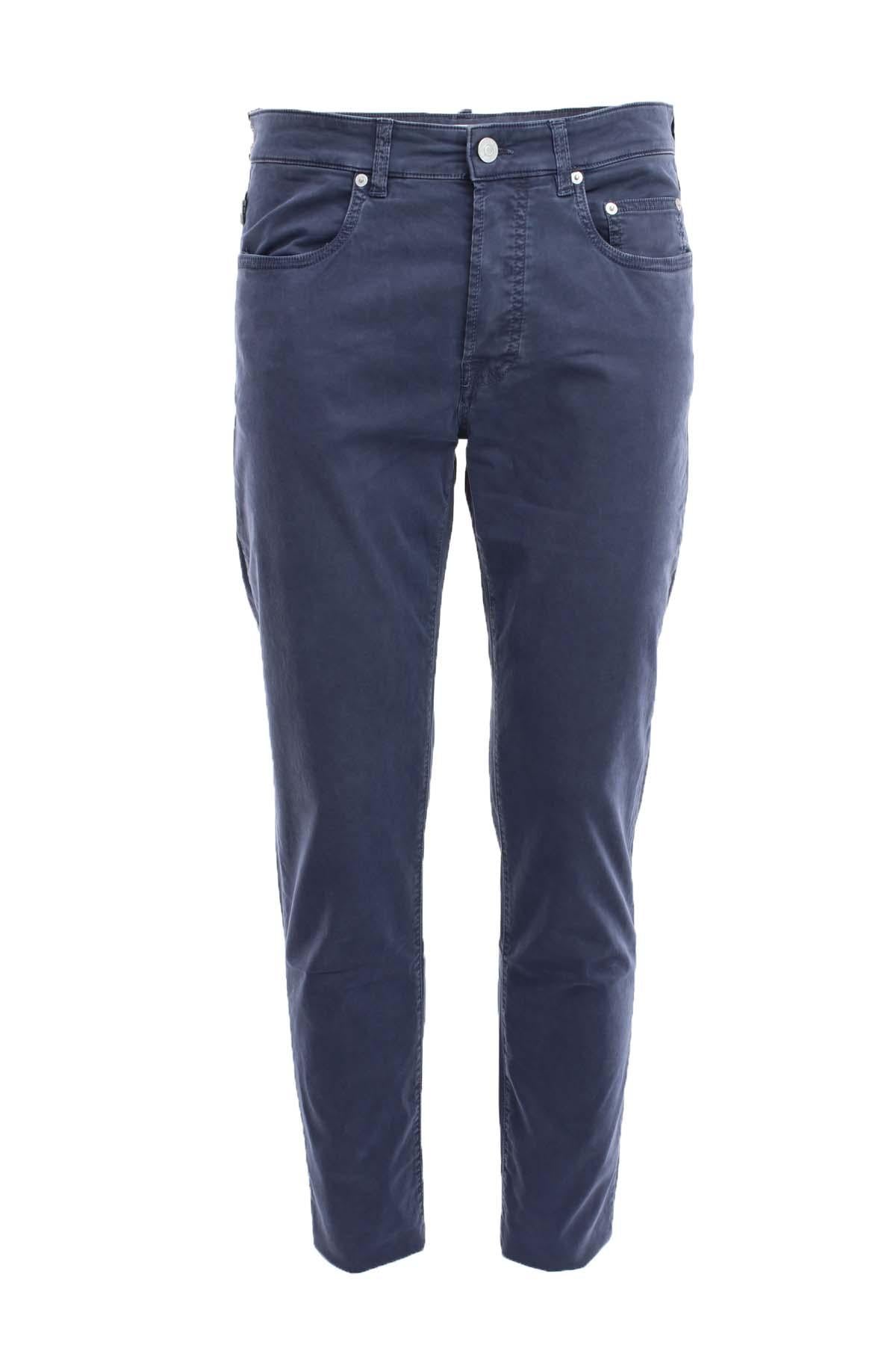 Pantalone in raso cotone 5 tasche 