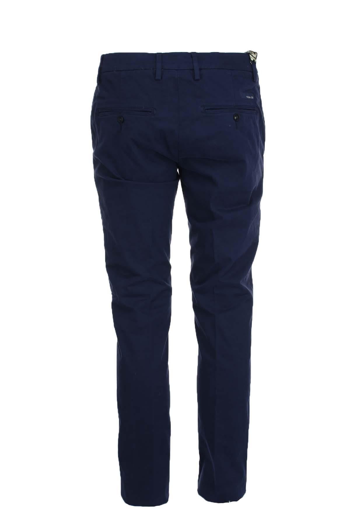 Pantalone chino in raso di cotone stretch 