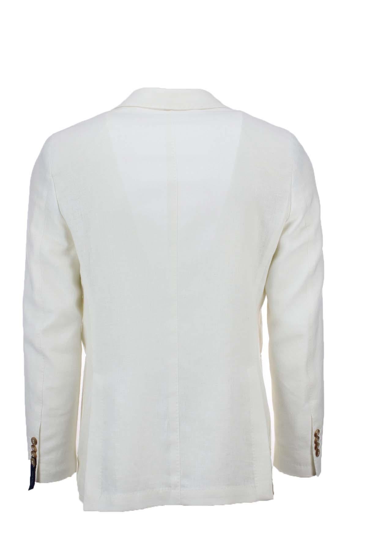 Giacca sfoderata in lino e cotone 