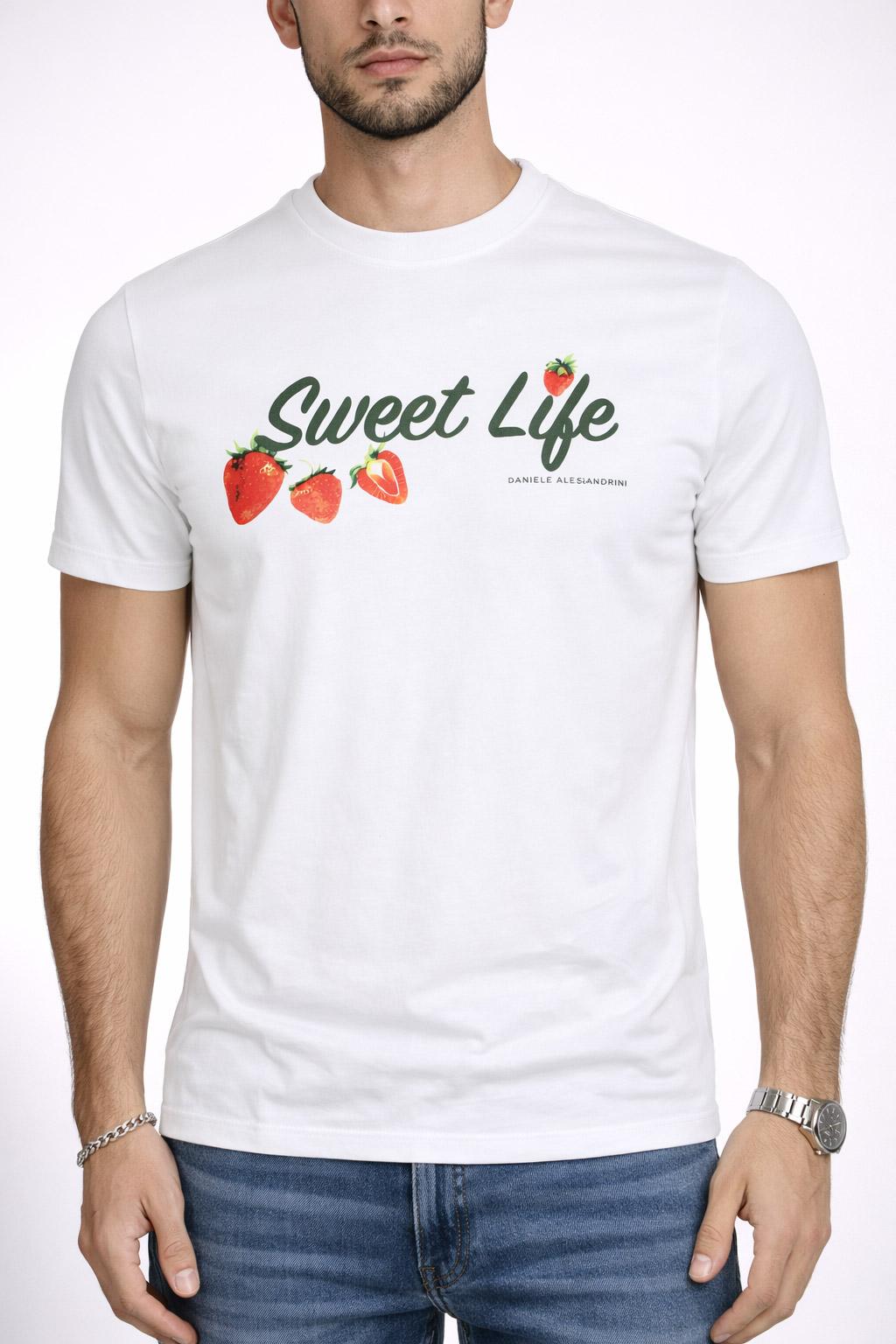 T-Shirt Uomo Sweet Life Cotone Regular 