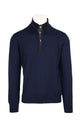 Maglia lupetto con zip e bottoni