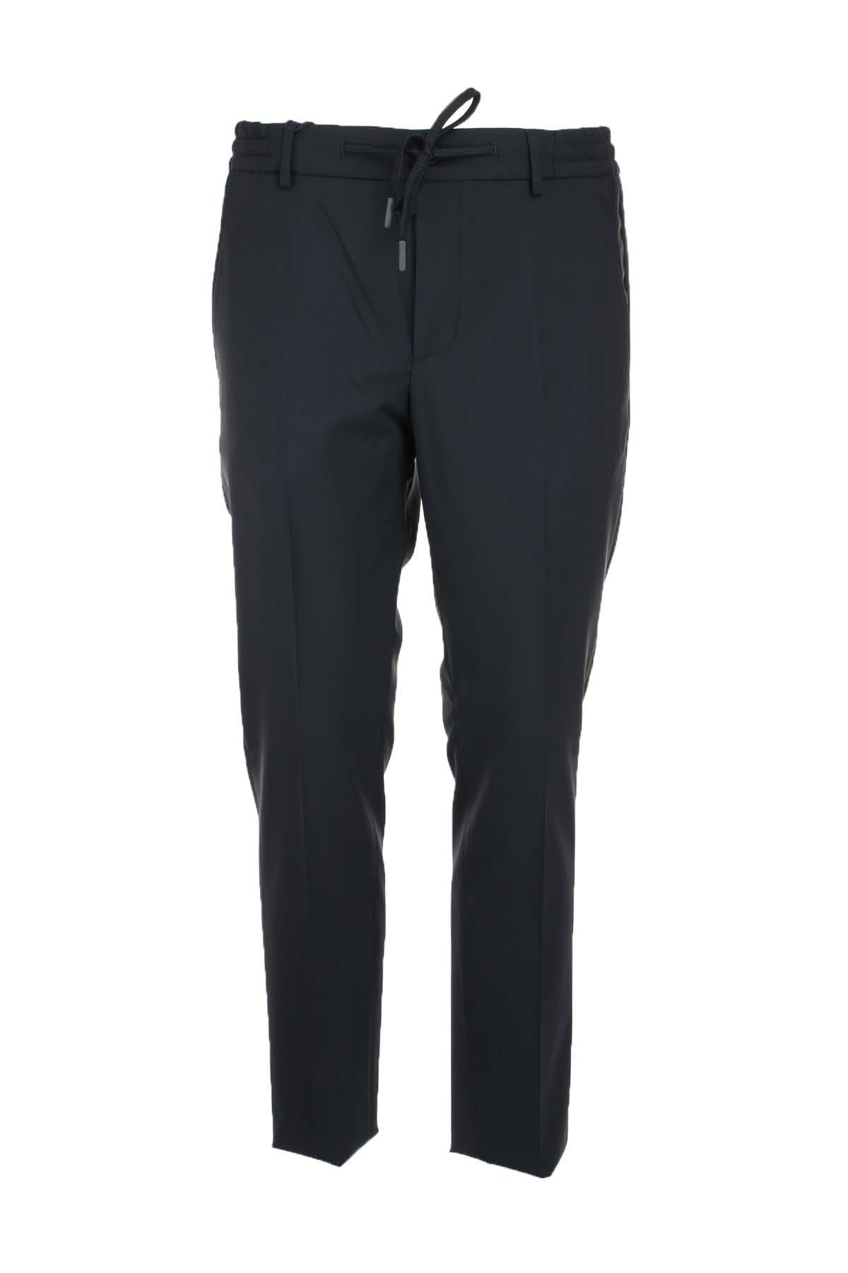 Pantalone in fresco di lana con coulisse elastico 