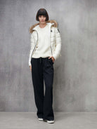 Piumino con cappuccio bordato in pelliccia Arcadia 