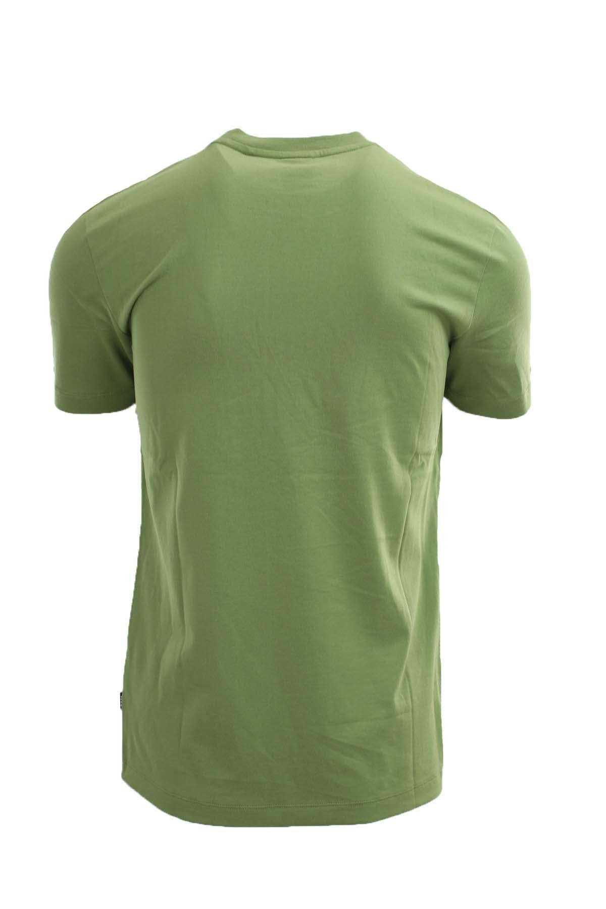 T-shirt mezza manica in cotone con maxi logo Boss 