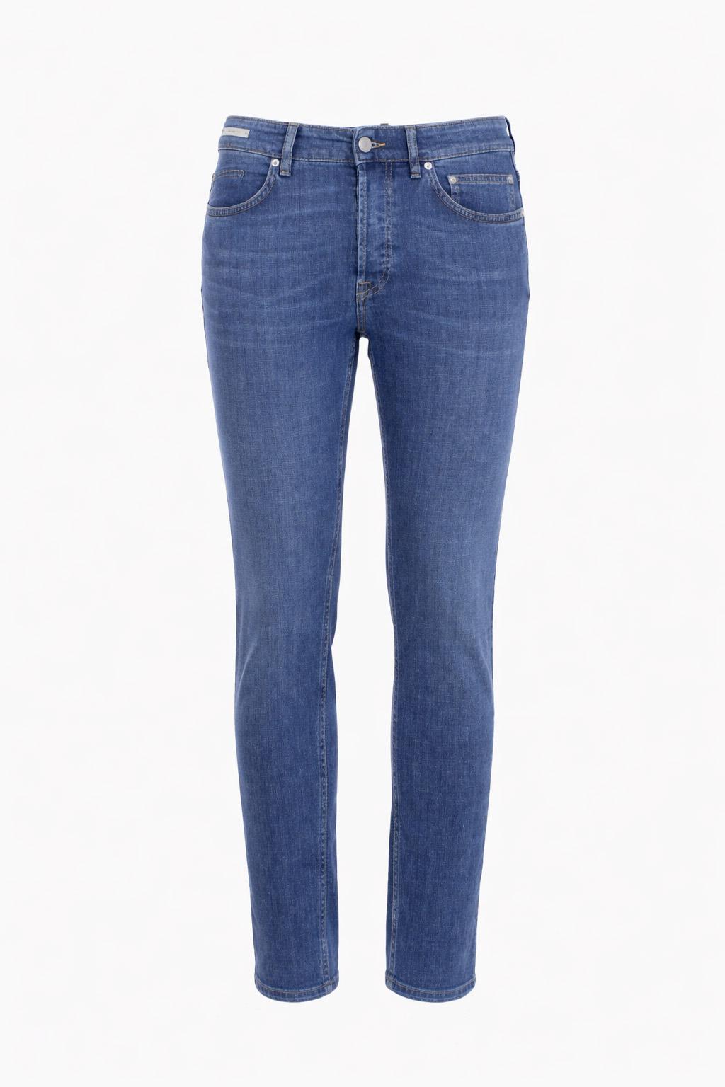 Jeans Uomo 5 Tasche Denim Stretch 