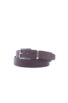 Cintura Uomo Pelle Saffiano Fibbia Argento 