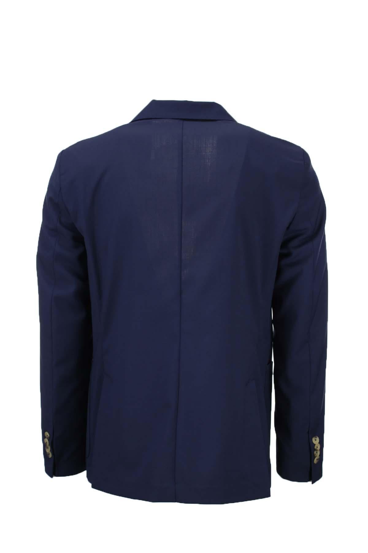 Giacca blazer sfoderato in tessuto stretch 