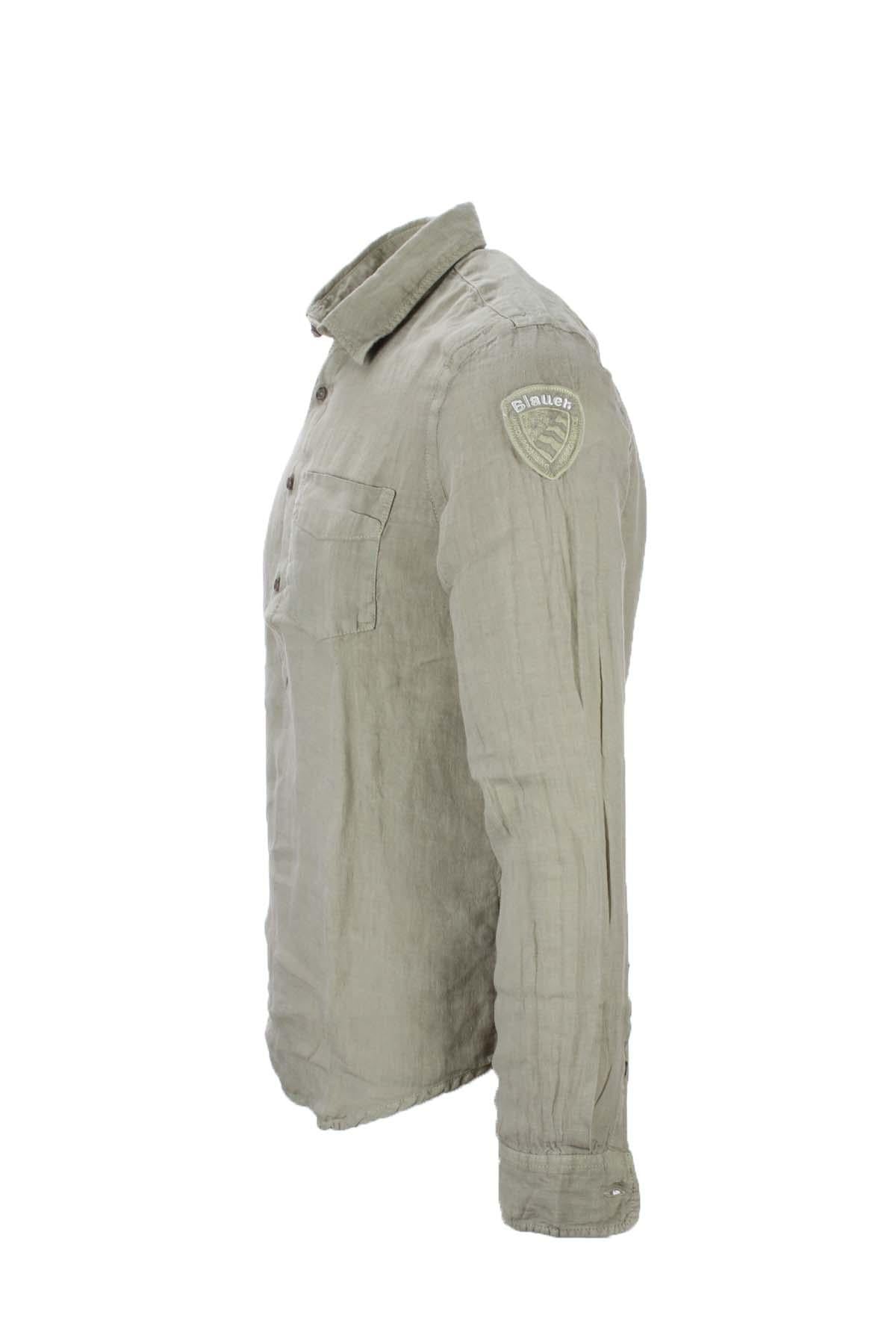 Camicia serafino in lino 