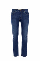 Jeans Uomo 5 Tasche Denim Stretch Slim 