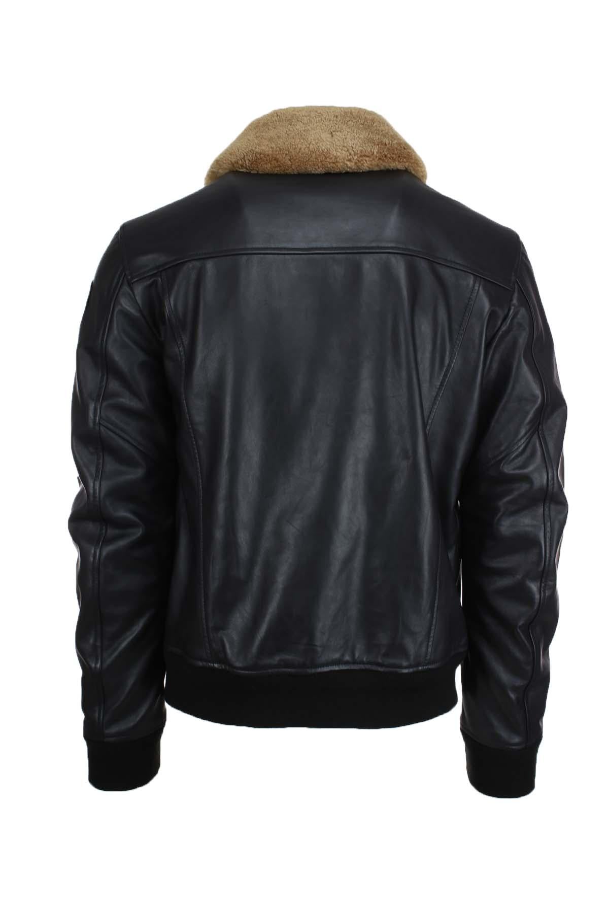 Giubbotto bomber in pelle imbottito CHEITON 