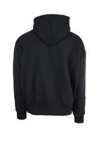 Felpa con cappuccio e stampa gotica 